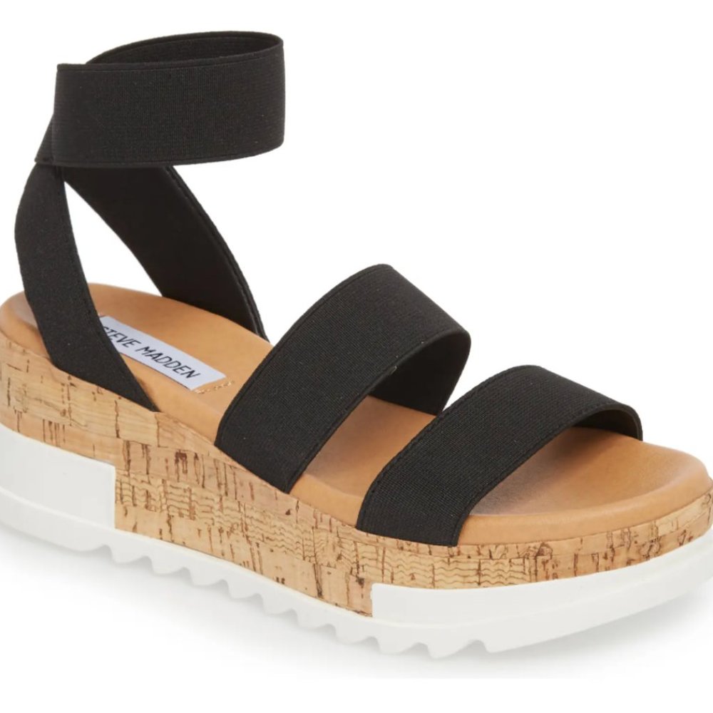 STEVE MADDEN Bandi Platform Wedge Sandal Size 8.5